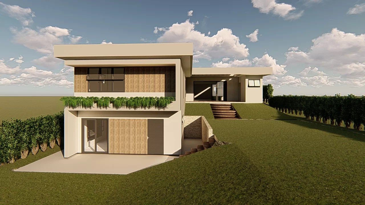 Planta baixa com sala de cinema, home office e suítes