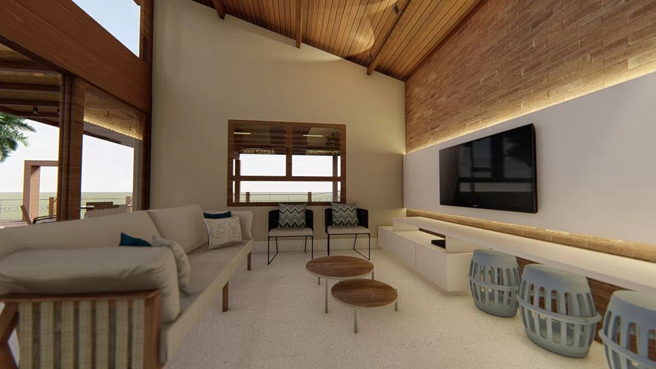 Sala de jogos no subsolo com acesso pelo elevador