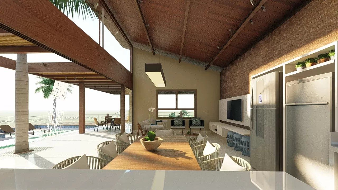 Orquidário integrado ao subsolo da área de lazer