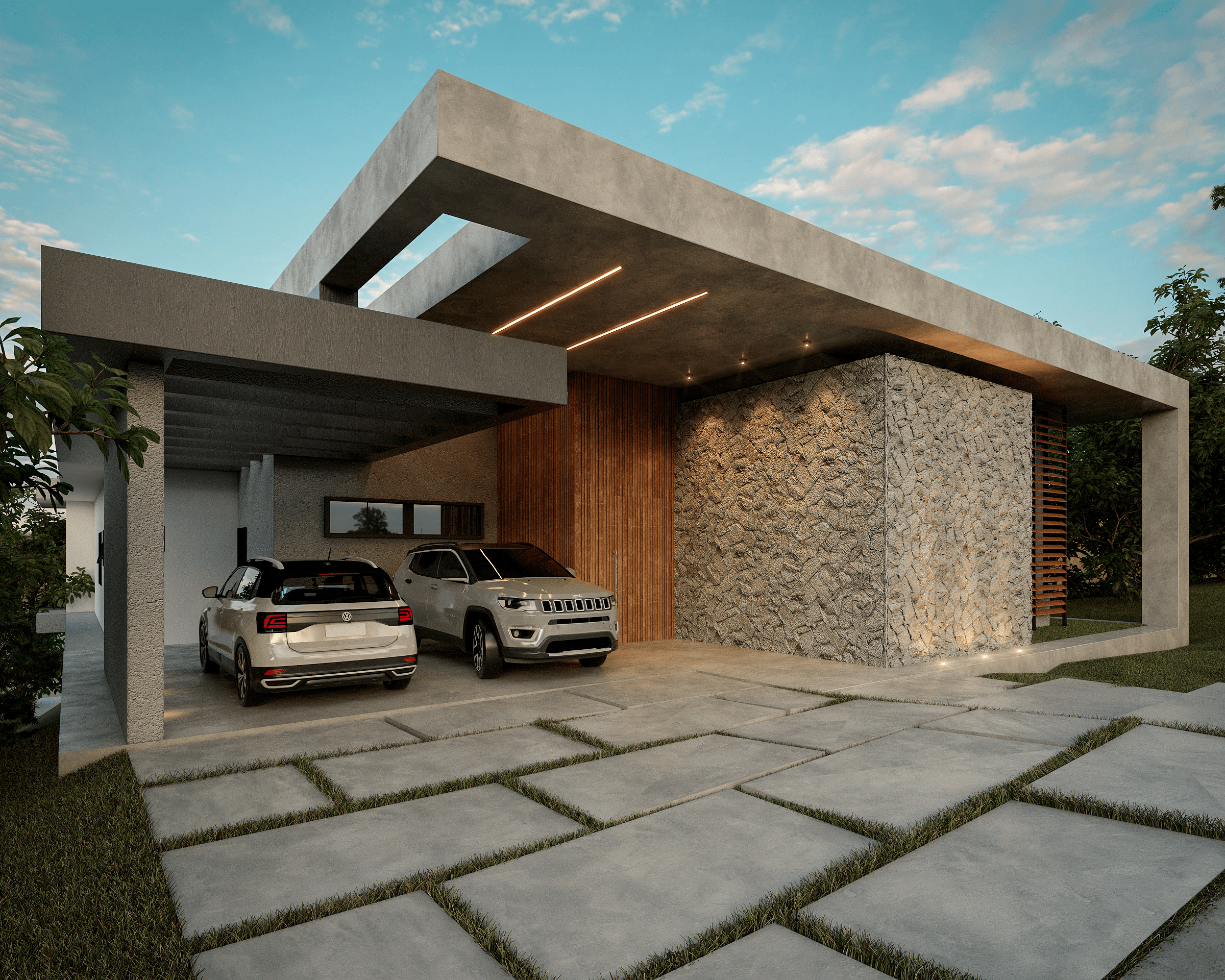 Casa Moderna Paragem do Tripuí com Área de Lazer Integrada