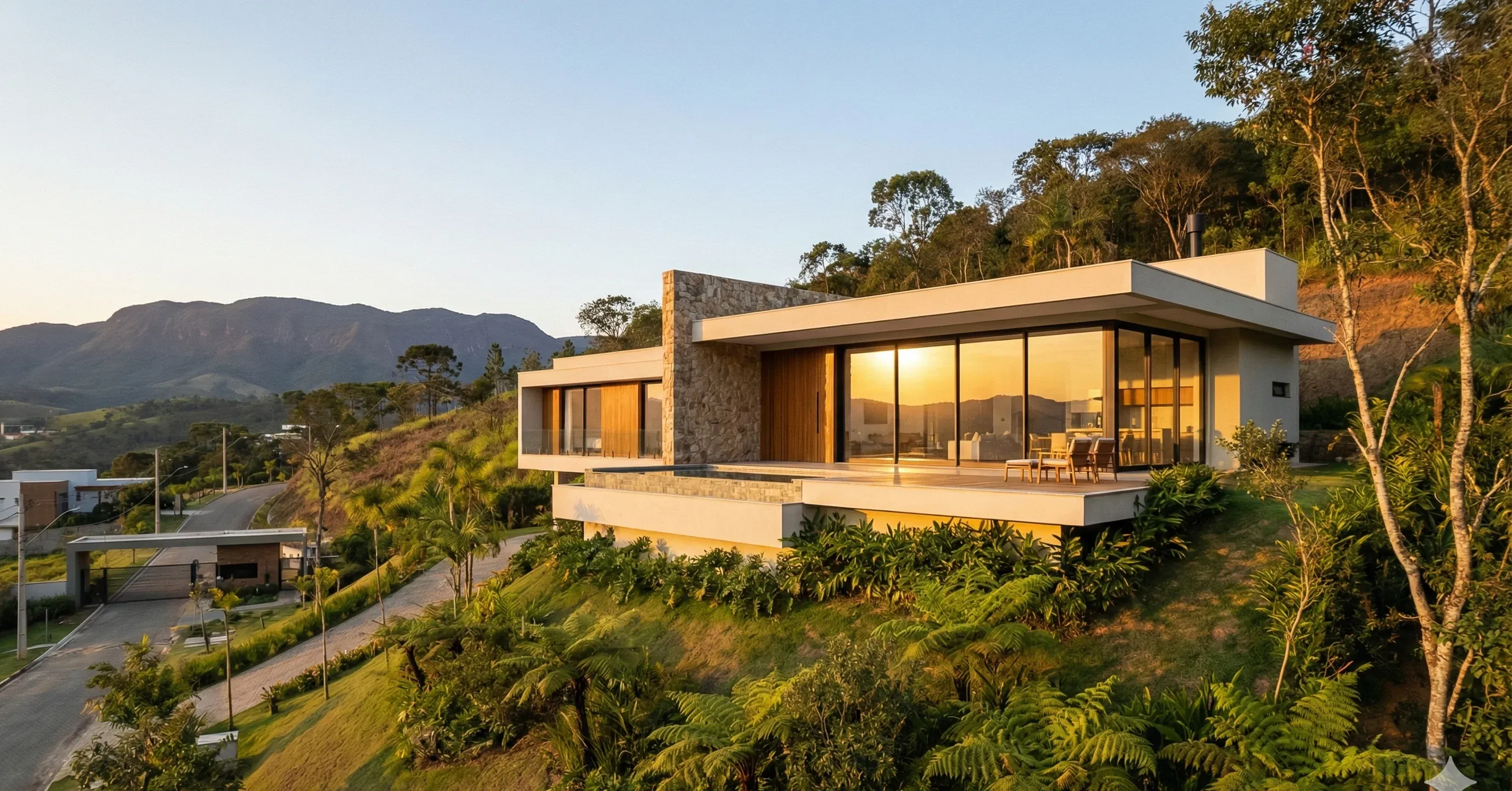 Projeto de arquitetura da Pertence Arquitetura — ambiente sofisticado com design contemporâneo